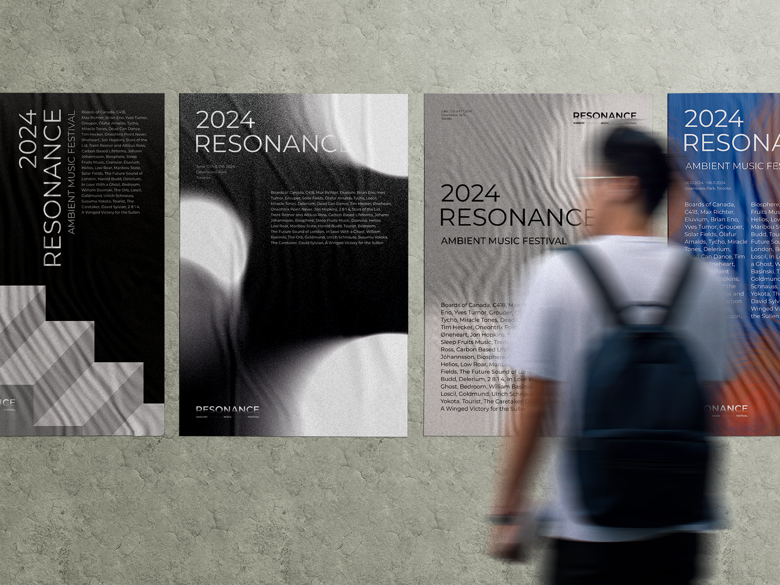 RESONANCE festival poster mockup
